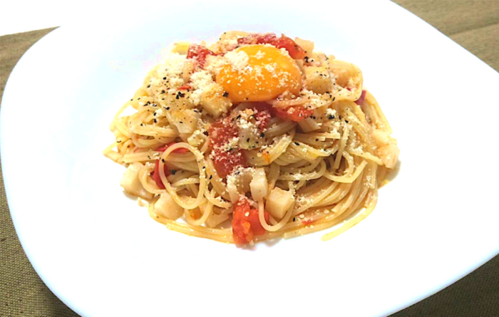 恋愛運も金運もアップする開運飯 レンコンとトマトのパスタ